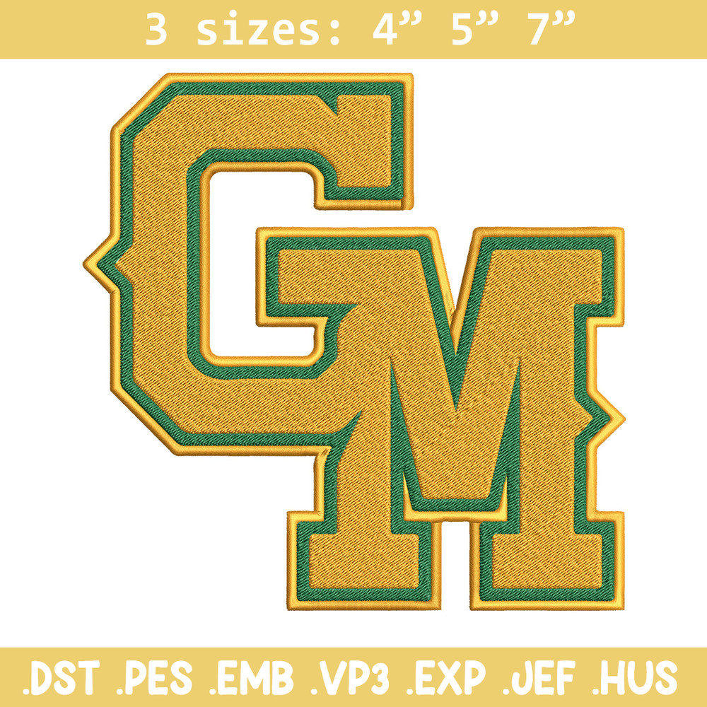 George Mason embroidery design, Baseball embroidery, Sport embroidery, logo sport embroidery, Embroidery design.jpg