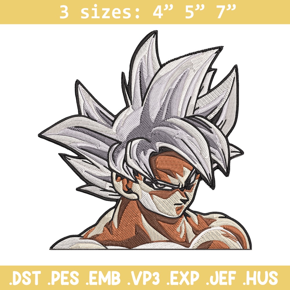 Goku mui Embroidery Design, Dragonball Embroidery, Embroidery File, Anime Embroidery, Anime shirt, Digital download.jpg