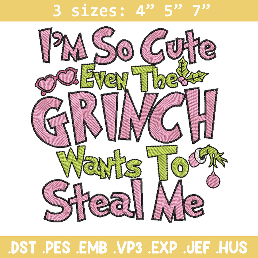 Grinch cute embroidery design, Grinch embroidery, Chrismas design, Embroidery shirt,Embroidery file,Digital download.jpg