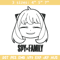 Anya smile Embroidery Design, Spy x family Embroidery, Embroidery File, Anime Embroidery, Anime shirt,Digital download.jpg