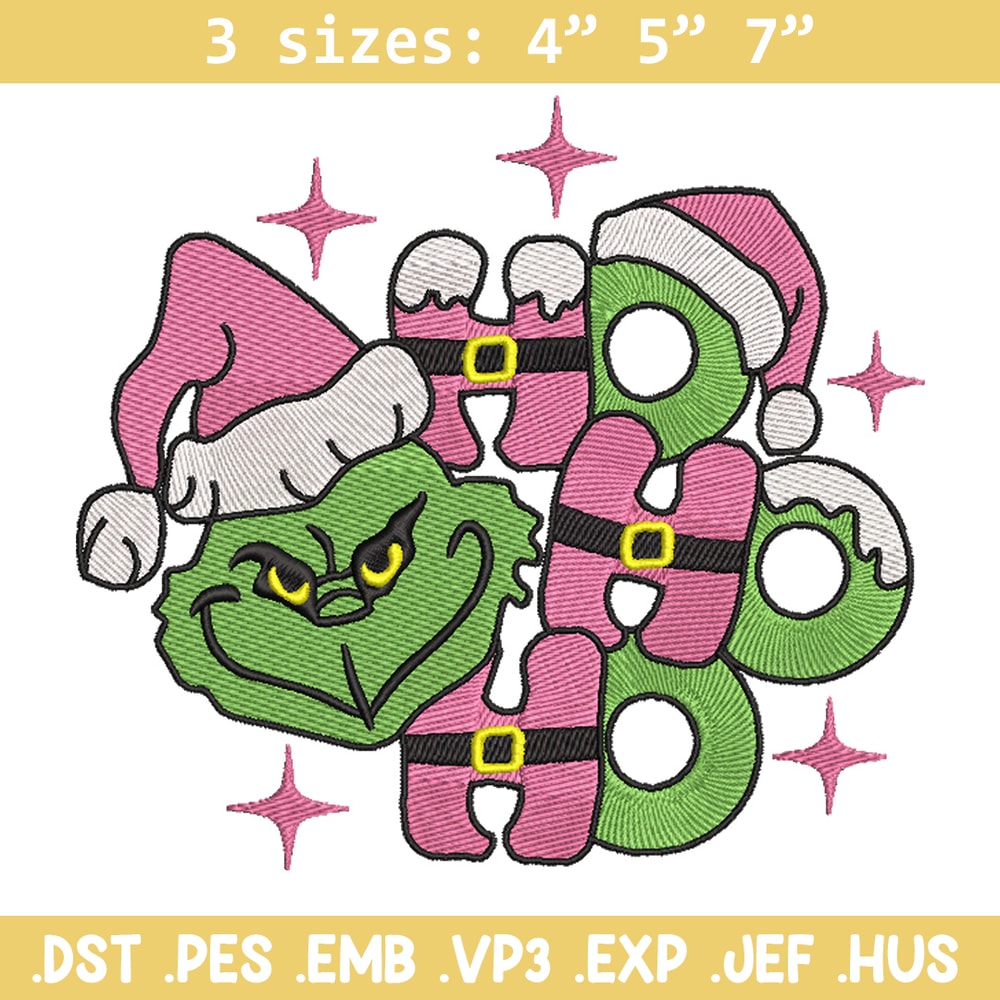 Grinch laugh embroidery design,Chrismas design, Embroidery shirt, Embroidery file, Grinch embroidery, Digital download.jpg