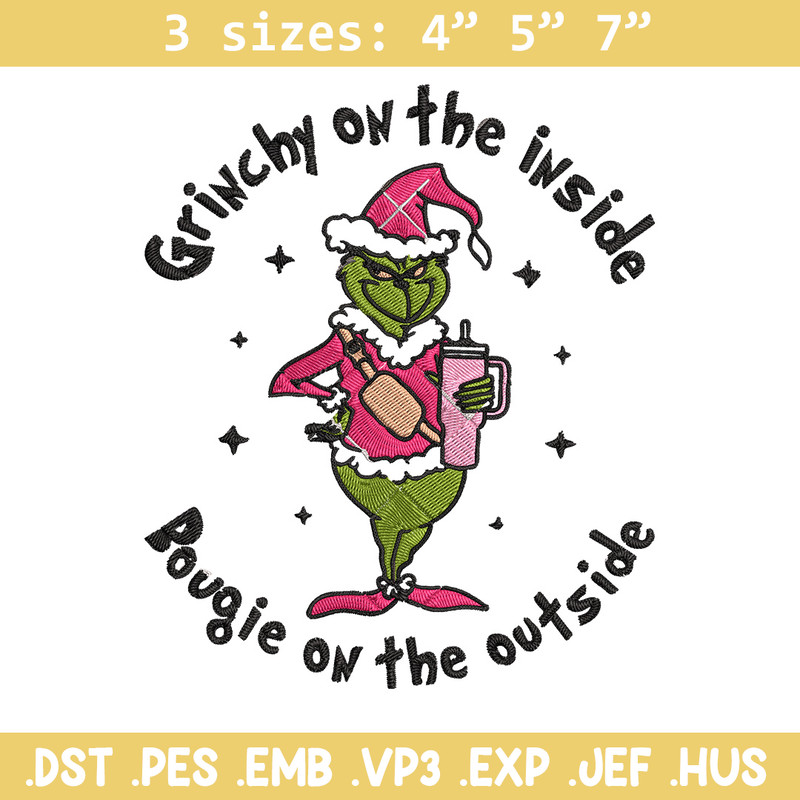 Grinchy Embroidery Design, Grinch Embroidery, Embroidery File, Chrismas Embroidery, Anime shirt, Digital download.jpg