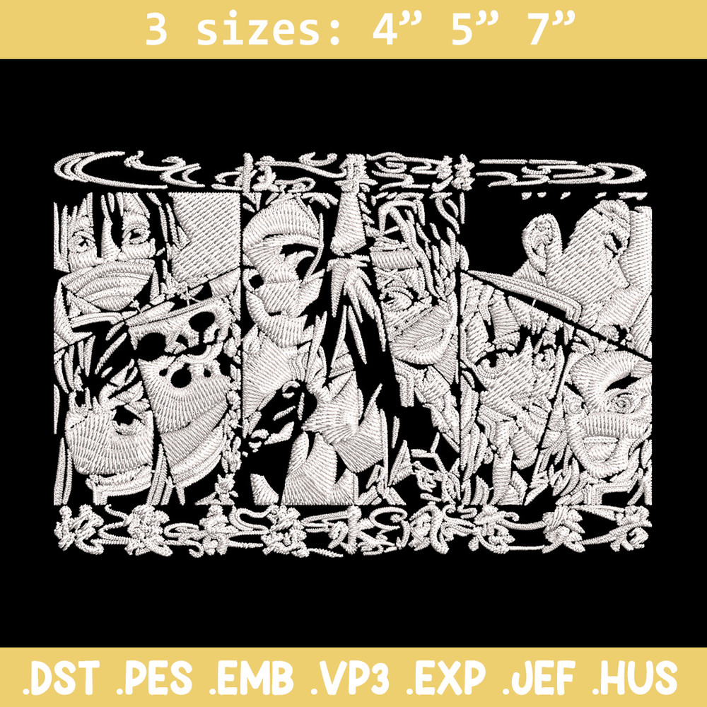 Hashira poster Embroidery Design, Demon slayer Embroidery, Embroidery File, Anime Embroidery, Digital download.jpg