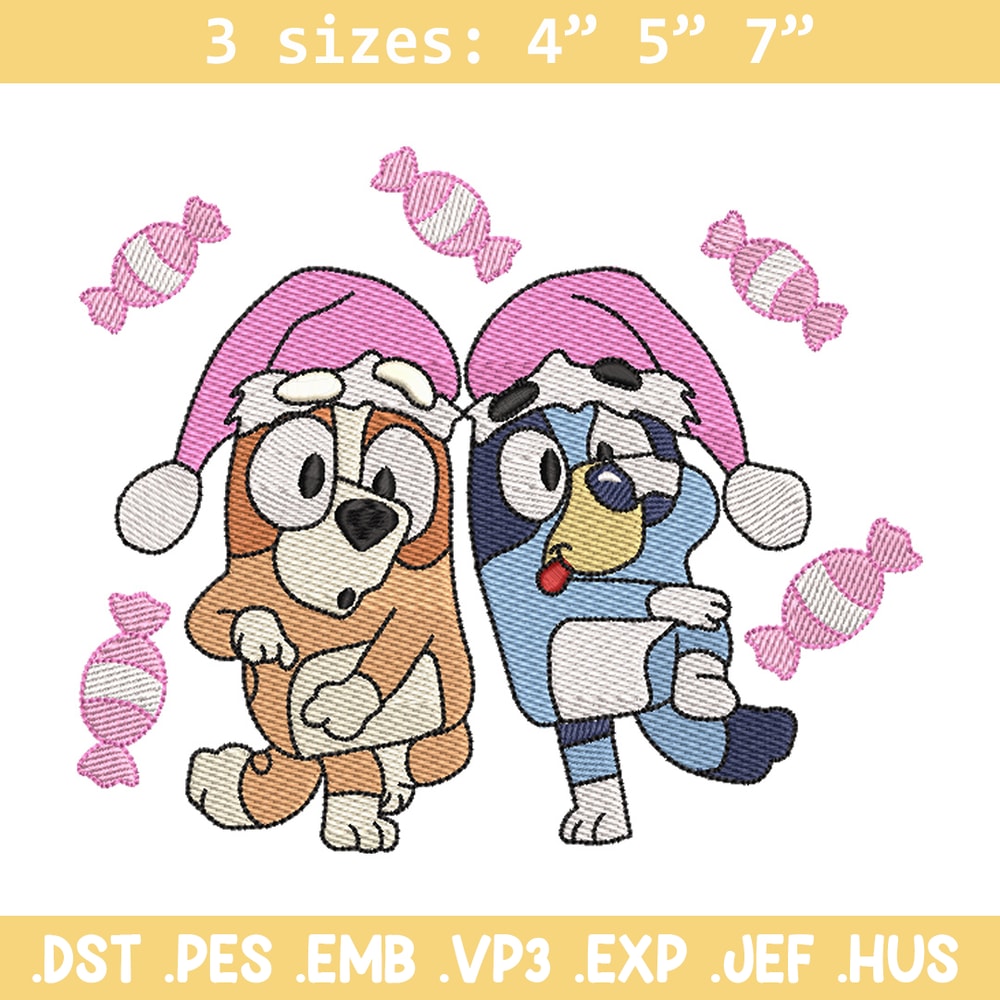 Bluey funny embroidery design, Bluey embroidery, Chrismas design, Embroidery file, Embroidery shirt, Digital download.jpg