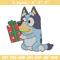 Bluey gift Embroidery Design, Bluey Embroidery, Embroidery File, Chrismas Embroidery, Anime shirt, Digital download.jpg
