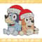 Bluey x Bingo Embroidery Design, Bluey Embroidery, Embroidery File, Chrismas Embroidery, Anime shirt, Digital download.jpg