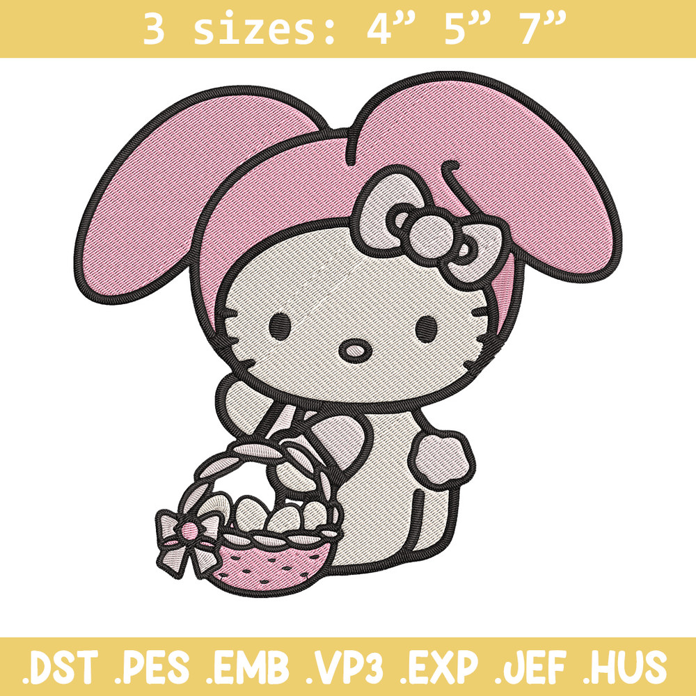 Hello Kitty Easter Embroidery Design, Hello kitty Embroidery, Embroidery File, Anime Embroidery, Digital download.jpg