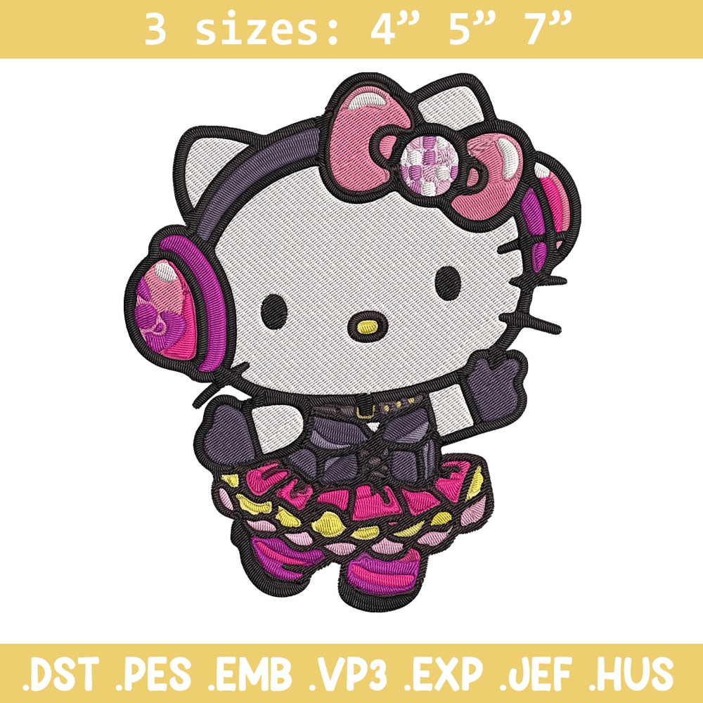 Hello Kitty idol Embroidery Design, Hello kitty Embroidery, Embroidery File, Anime Embroidery, Digital download.jpg