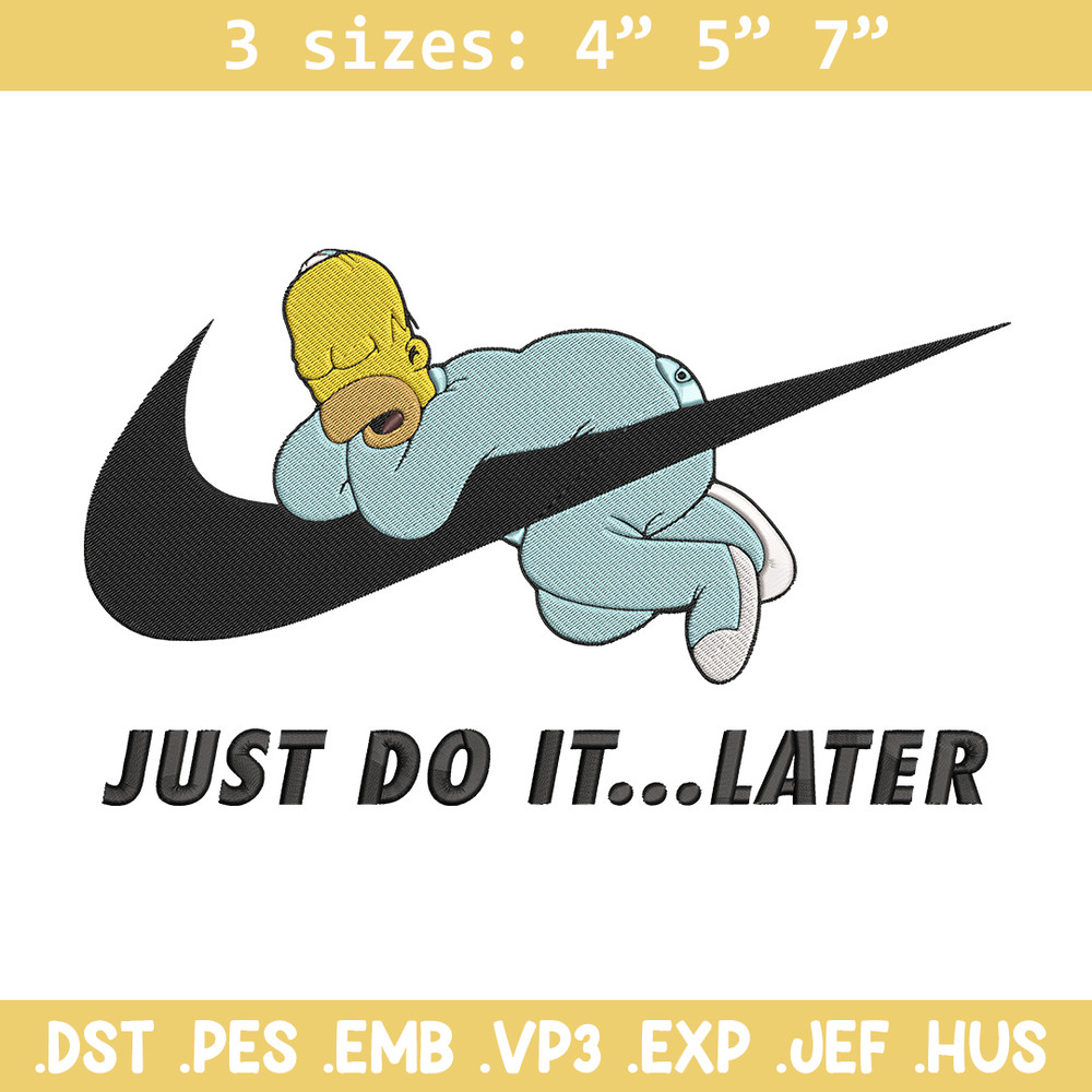 Homer x nike Embroidery Design, Simpson Embroidery, Embroidery File, Nike Embroidery, Anime shirt, Digital download..jpg