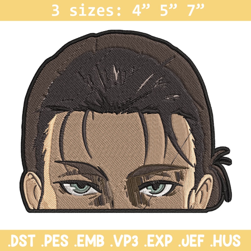 Eren Peeker Embroidery Design, Aot Embroidery, Embroidery File, Anime Embroidery, Anime shirt, Digital download.jpg
