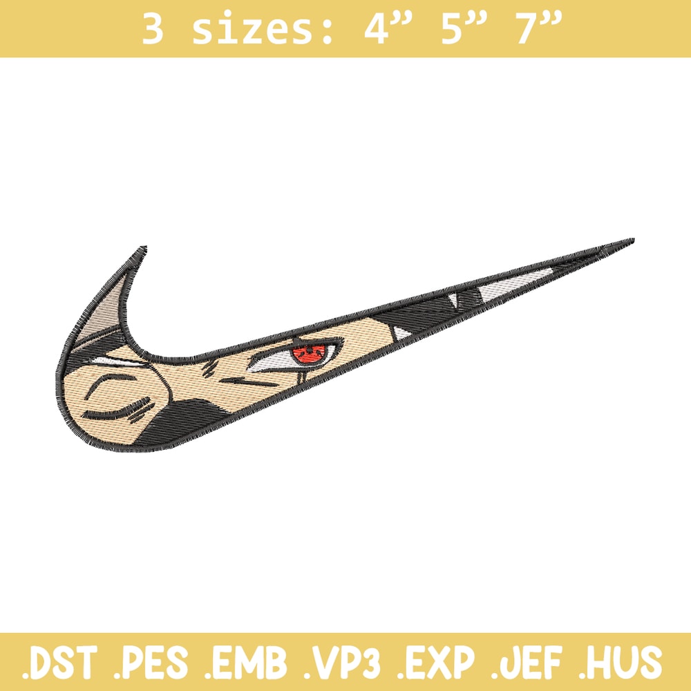 Kakashi Hatake eyes Nike embroidery design, Naruto embroidery, nike design, anime design, anime shirt, Digital download.jpg