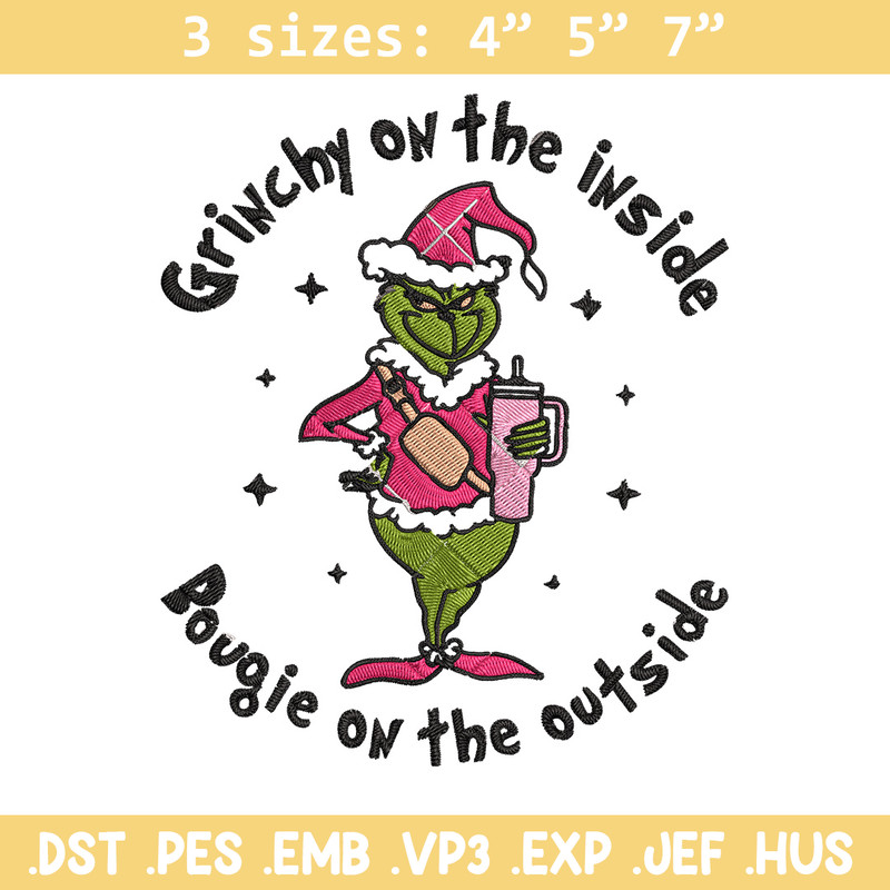Grinchy Embroidery Design, Grinch Embroidery, Embroidery File, Chrismas Embroidery, Anime shirt, Digital download.jpg