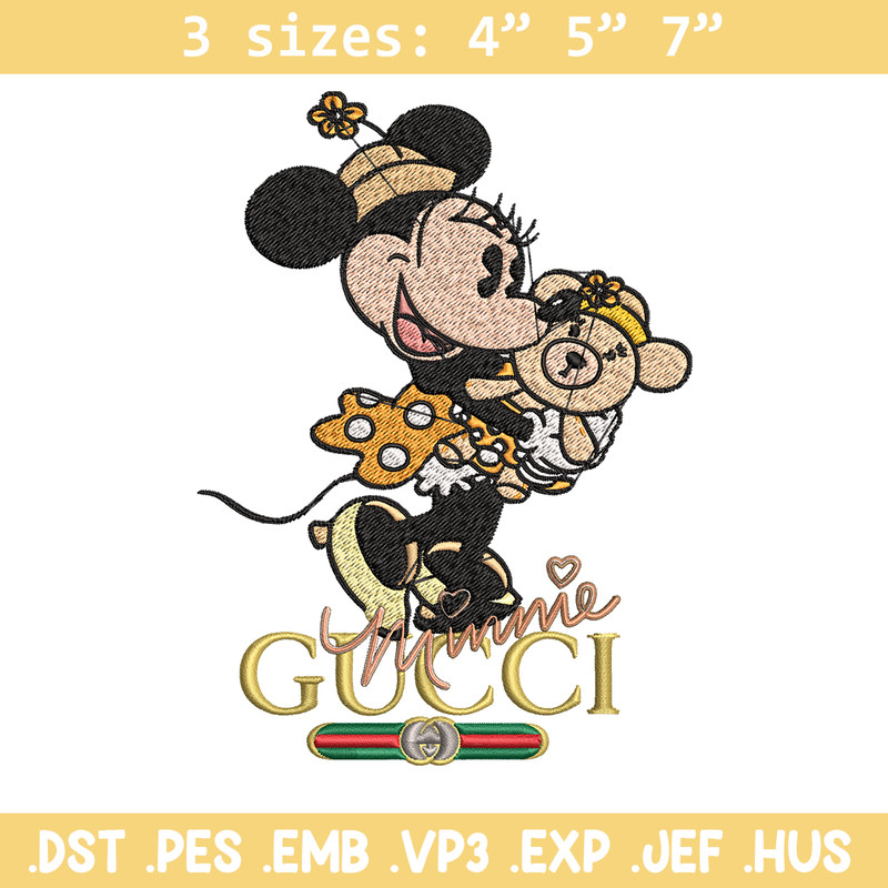 Gucci Minnie mouse Embroidery design, Gucci Embroidery, Disney design, Embroidery File, cartoon shirt, Digital download..jpg
