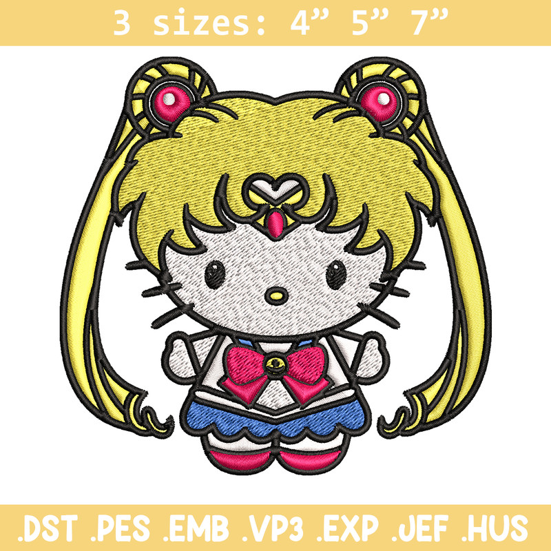 Hallokitty Sailor Moon Embroidery design, Hallokitty Embroidery, cartoon design, Embroidery File, Digital download..jpg