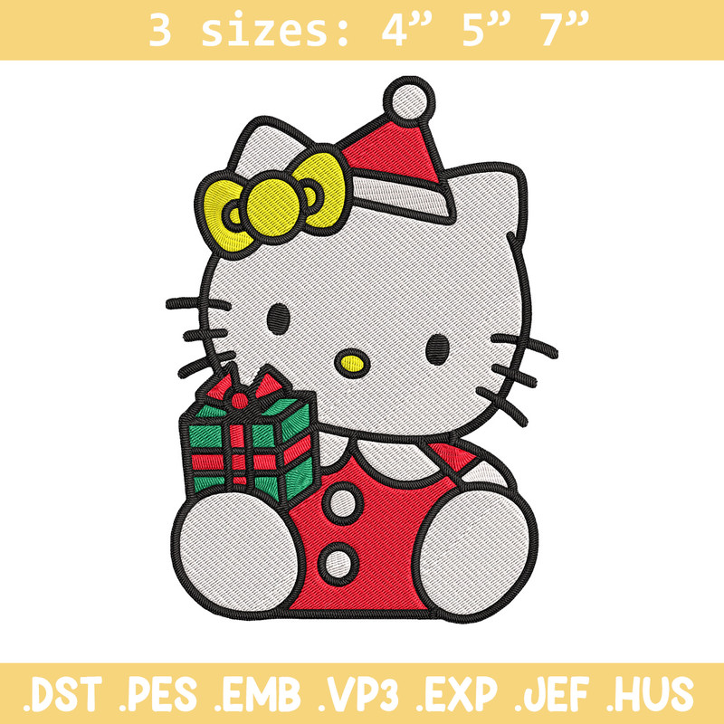 Hello kitty chrismas Embroidery Design, Hello kitty Embroidery, Embroidery File, Anime Embroidery, Digital download.jpg