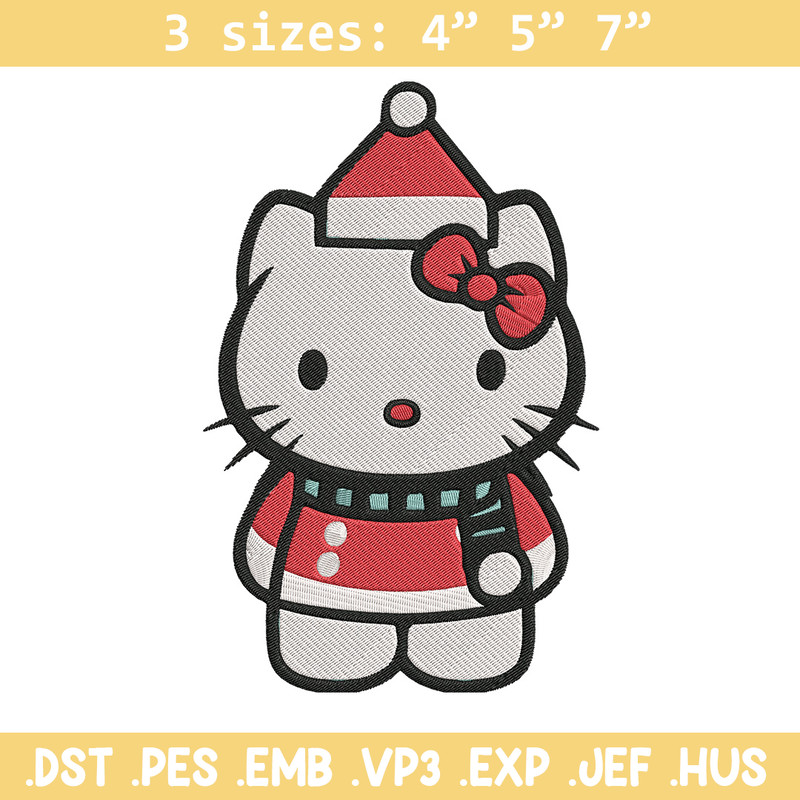 Hello kitty chrismas Embroidery Design, Kitty Embroidery,Embroidery File,Anime Embroidery, Anime shirt,Digital download.jpg