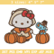 Hello kitty pumpkin Embroidery Design, Hello kitty Embroidery, Embroidery File, Anime Embroidery, Digital download.jpg