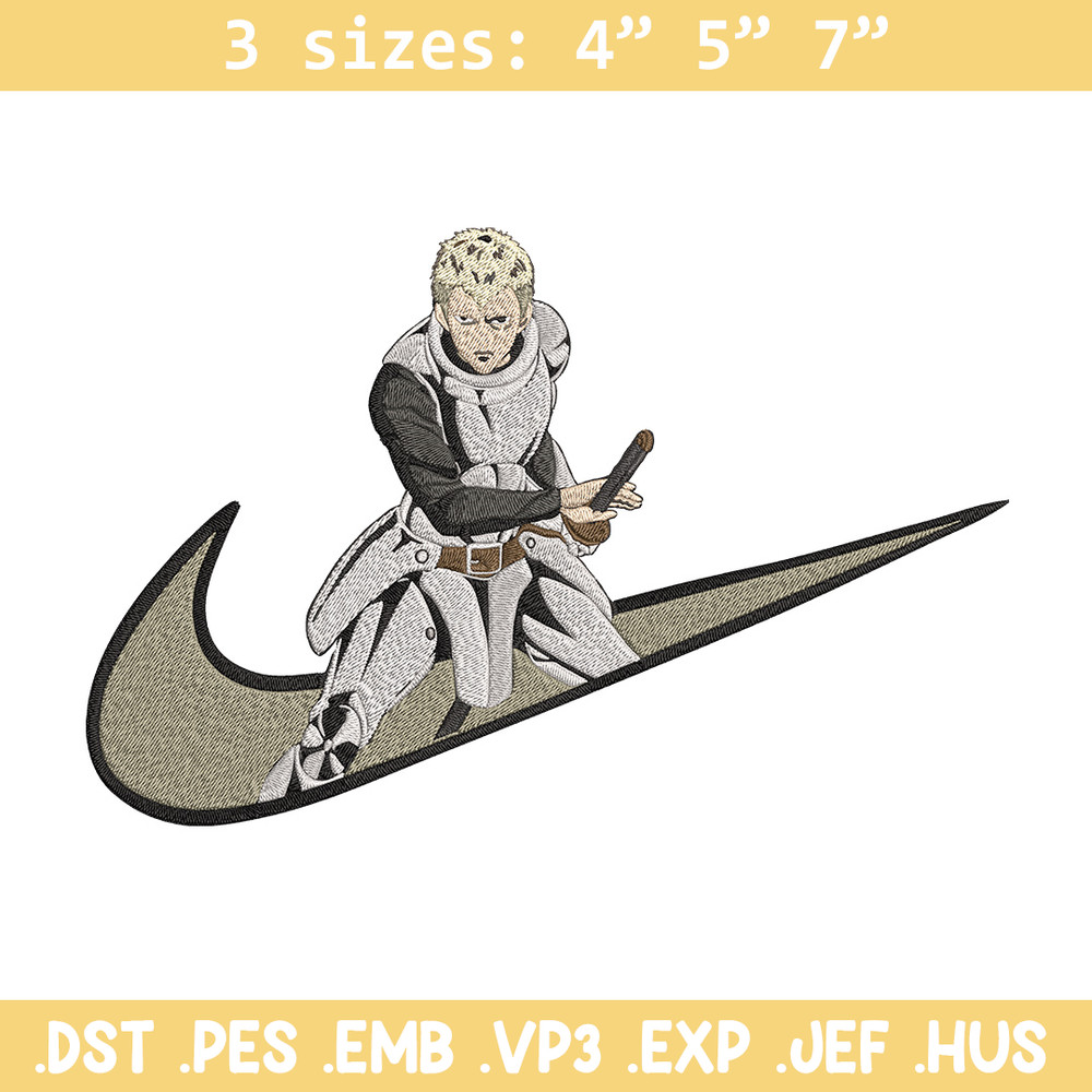 Iaian x nike Embroidery Design, One punch man Embroidery, Embroidery File, Nike Embroidery, Anime shirt,Digital download.jpg