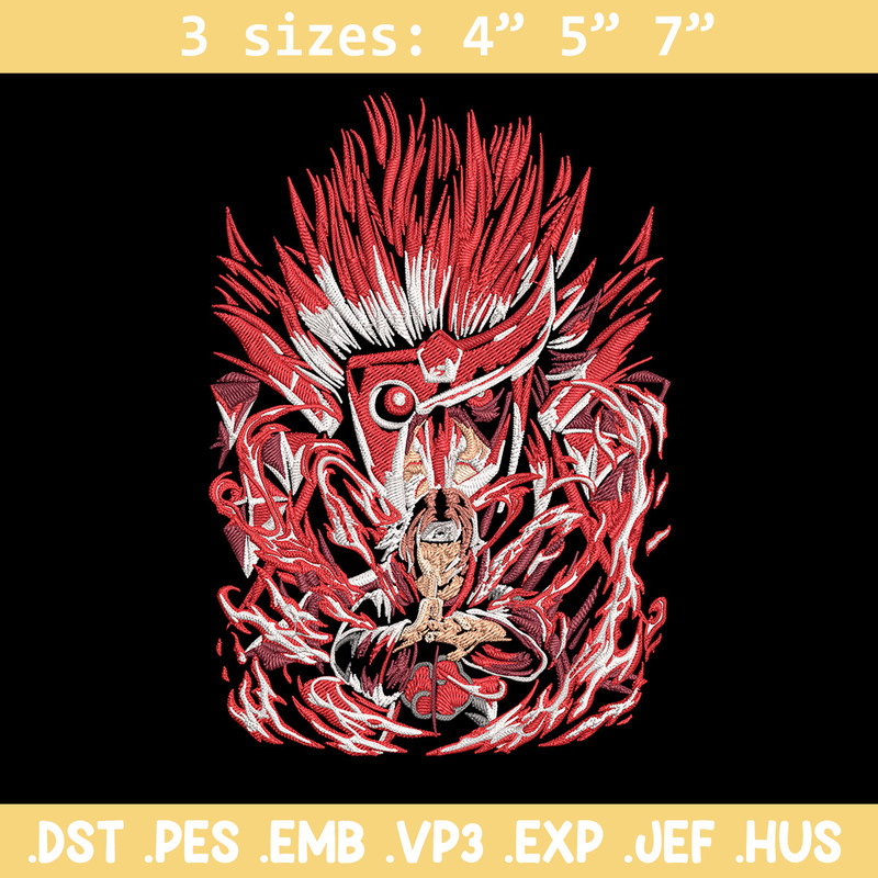 Itachi Poster Embroidery Design, Naruto Embroidery, Embroidery File, Anime Embroidery,Anime shirt, Digital download..jpg