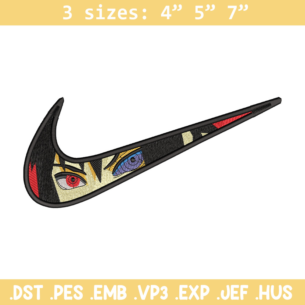 Itachi Uchiha nike embroidery design, Naruto embroidery, Nike design, Logo shirt, anime shirt, digital download.jpg