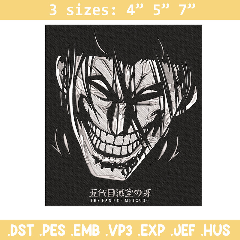 Kanoh Agito Embroidery Design,Kengan Ashura Embroidery, Embroidery File, Anime Embroidery, Anime shirt, Digital download.jpg