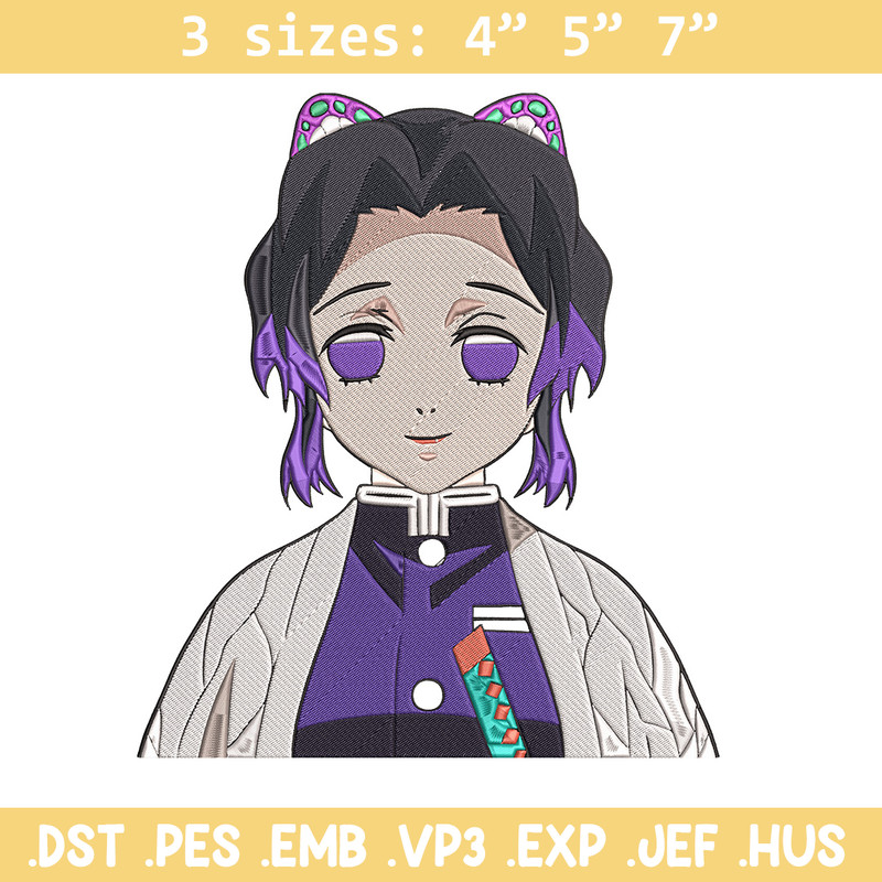 Kochou Shinobu Embroidery Design, Demon slayer Embroidery, Embroidery File,Anime Embroidery,Anime shirt,Digital download.jpg
