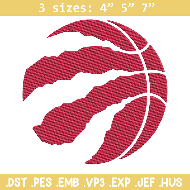 Toronto Raptors logo embroidery design, NBA embroidery, Sport embroidery, Embroidery design, Logo sport embroidery.jpg