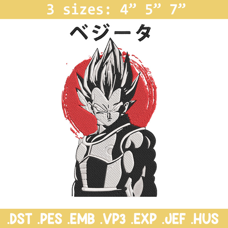 Vegeta Poster Embroidery Design, Dragonball Embroidery, Embroidery File, Anime Embroidery,Anime shirt, Digital download.jpg