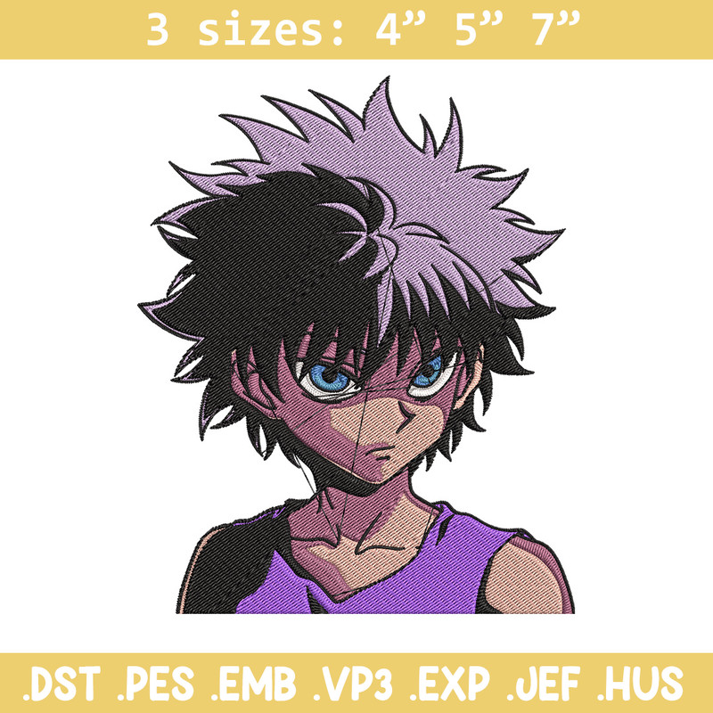 Zoldyck Killua Embroidery Design, Hxh Embroidery,Embroidery File, Anime Embroidery, Anime shirt, Digital download..jpg