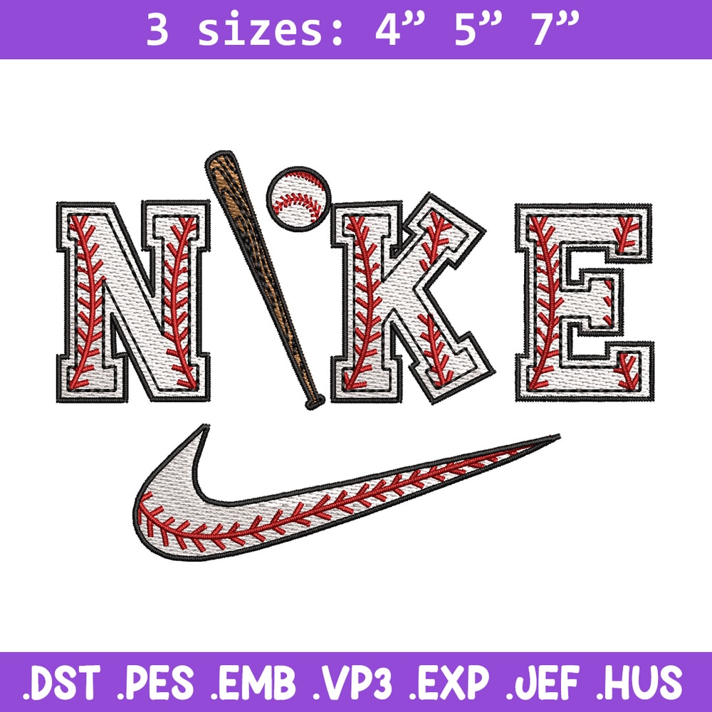 Baseball x nike embroidery design, Baseball embroidery, Nike design, Embroidery shirt, Embroidery file, Digital download.jpg