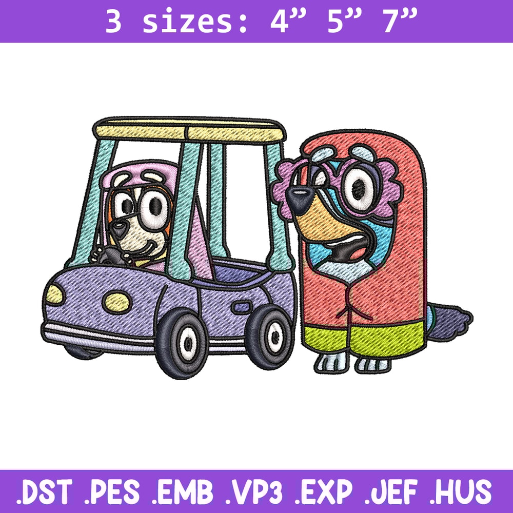 Bluey bingo Embroidery design, Bluey Embroidery, Embroidery File, cartoon design, cartoon shirt, Digital download..jpg