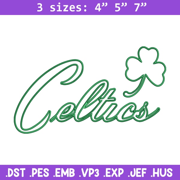 Boston Celtics logo embroidery design, NBA embroidery, Sport embroidery, Logo sport embroidery, Embroidery design.jpg