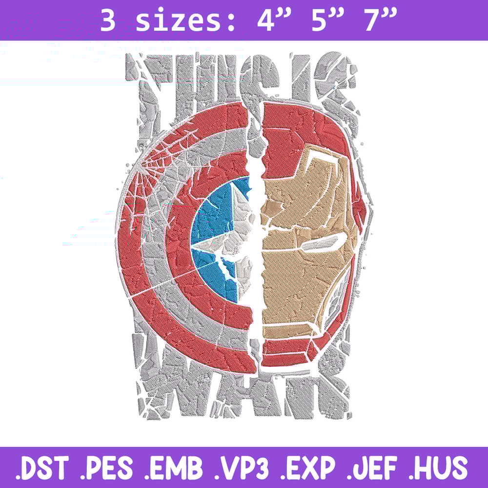 Captain x iron man Embroidery Design, Marvel Embroidery, Embroidery File, Anime Embroidery, Anime shirt,Digital download.jpg