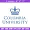Columbia University logo embroidery design, Sport embroidery, logo sport embroidery, Embroidery design,NCAA embroidery..jpg
