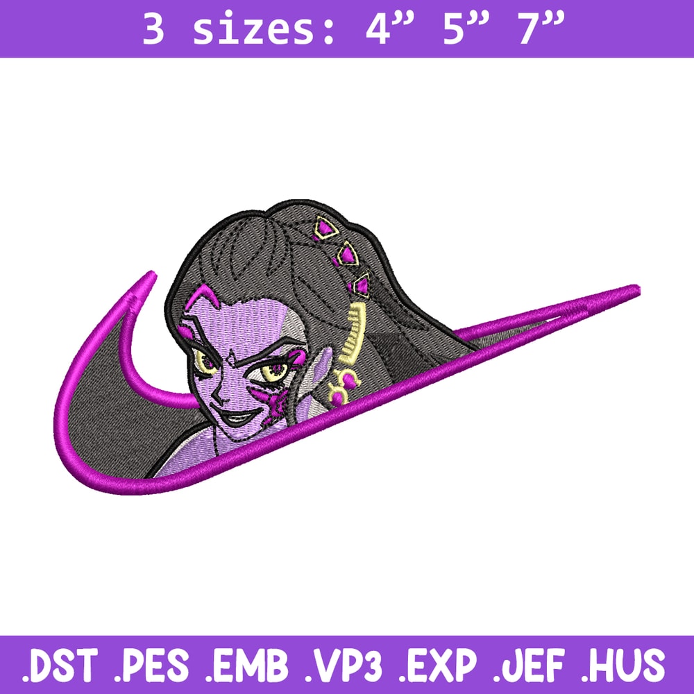 Daki nike embroidery design, Kimetsu no Yaiba embroidery, nike design, anime design, anime shirt, Digital download.jpg