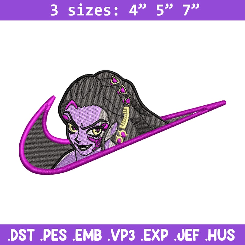 Daki nike embroidery design, Kimetsu no Yaiba embroidery, nike design, anime design, anime shirt, Digital download.jpg