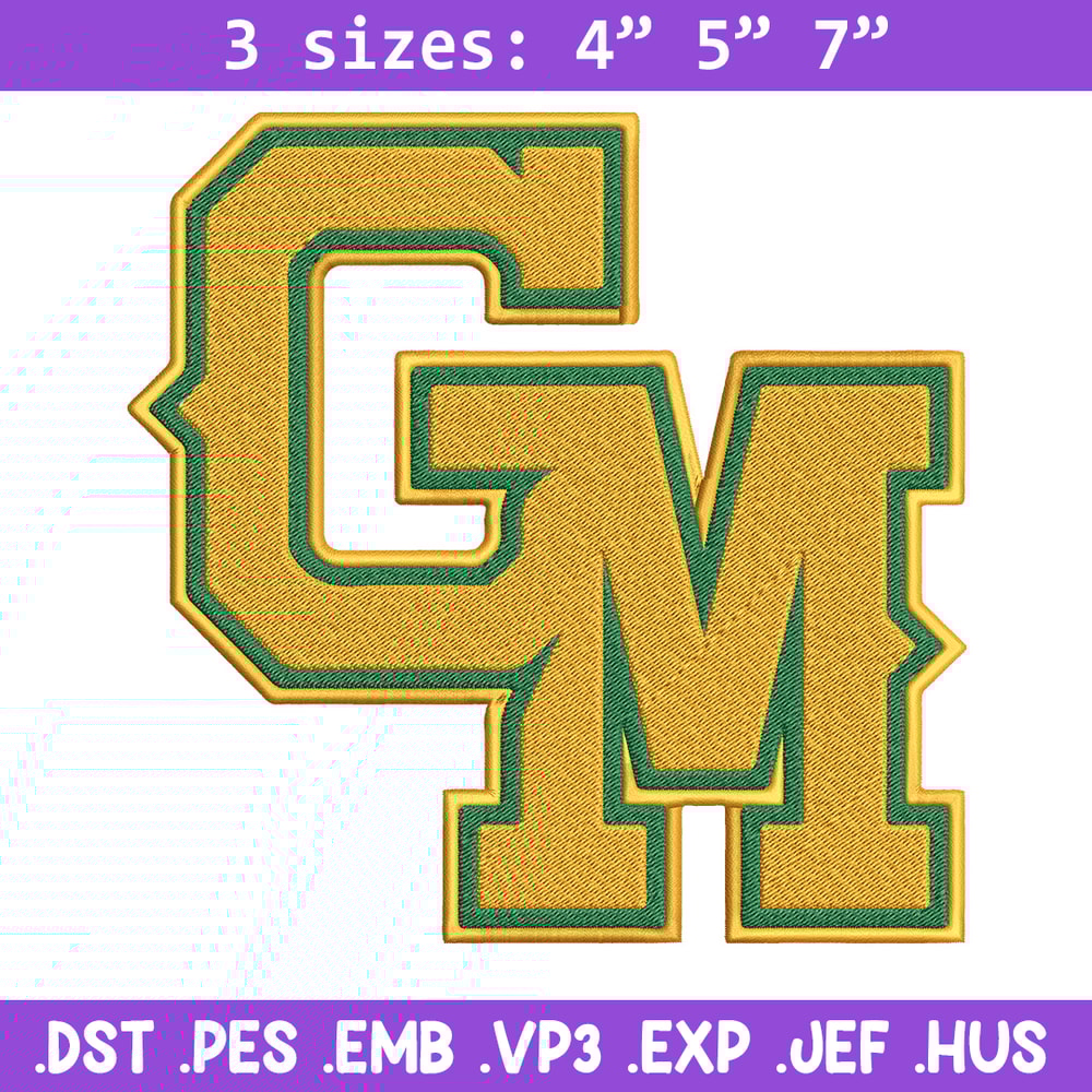 George Mason embroidery design, Baseball embroidery, Sport embroidery, logo sport embroidery, Embroidery design.jpg