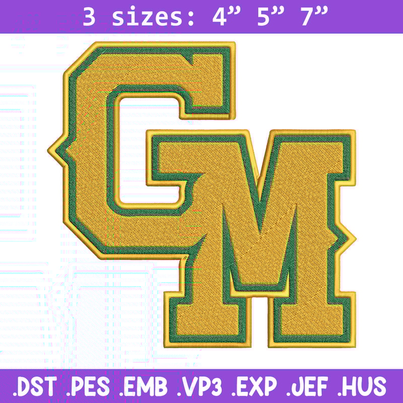 George Mason embroidery design, Baseball embroidery, Sport embroidery, logo sport embroidery, Embroidery design.jpg