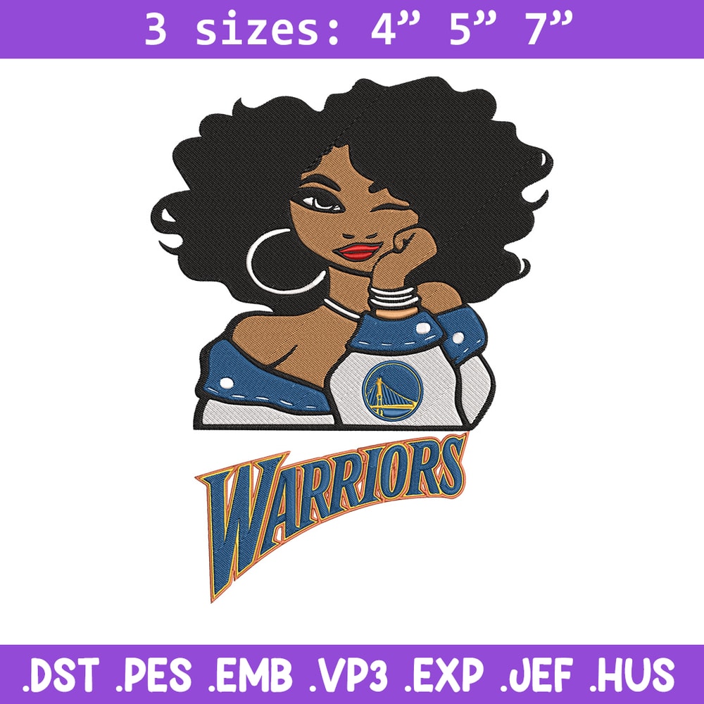 Golden State Warriors girl embroidery design, NBA embroidery,Sport embroidery, Embroidery design,Logo sport embroidery.jpg