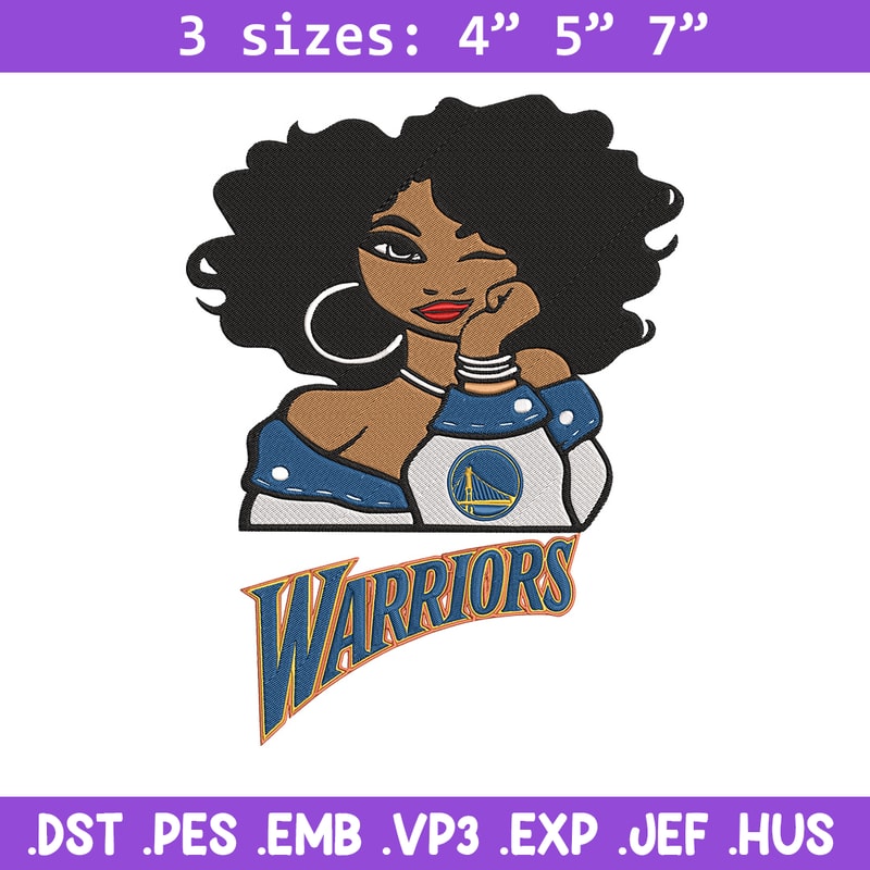 Golden State Warriors girl embroidery design, NBA embroidery,Sport embroidery, Embroidery design,Logo sport embroidery.jpg