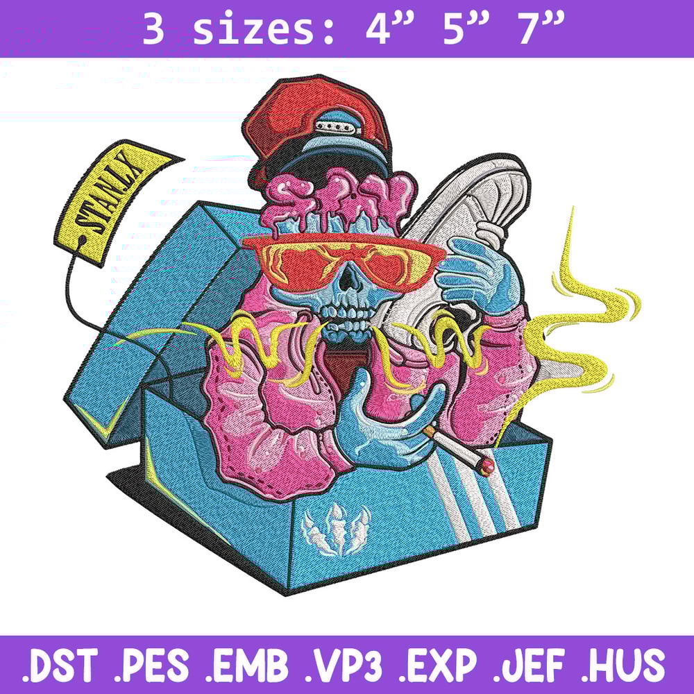 Graffiti skull Embroidery Design, Graffiti Embroidery, Embroidery File, Anime Embroidery, Anime shirt, Digital download.jpg