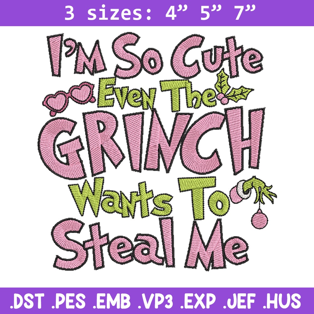 Grinch cute embroidery design, Grinch embroidery, Chrismas design, Embroidery shirt,Embroidery file,Digital download.jpg