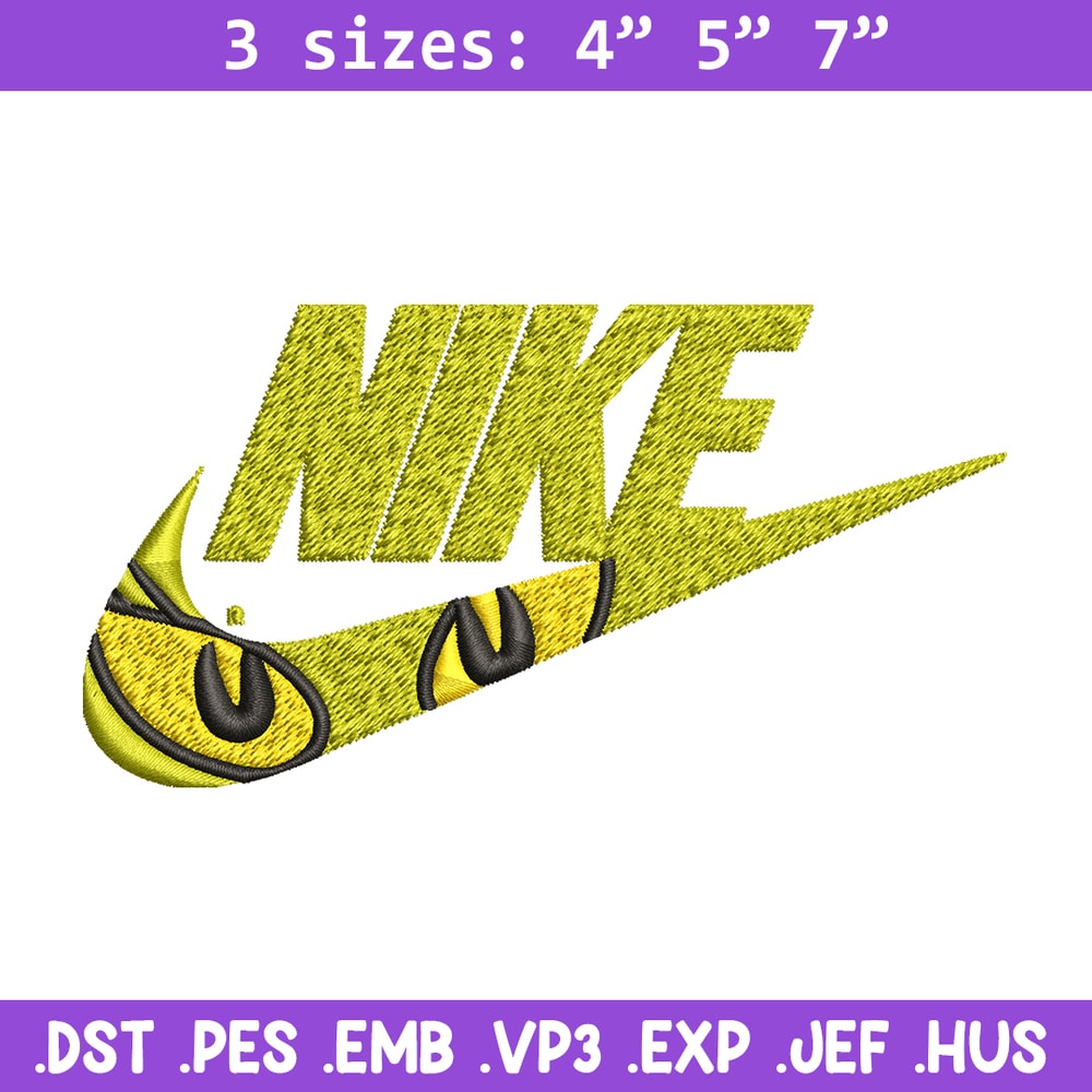 Grinch eyes nike Embroidery Design, Nike Embroidery, Brand Embroidery, Embroidery File, Logo shirt, Digital download.jpg