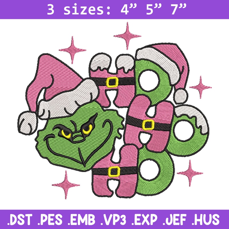 Grinch laugh embroidery design,Chrismas design, Embroidery shirt, Embroidery file, Grinch embroidery, Digital download.jpg