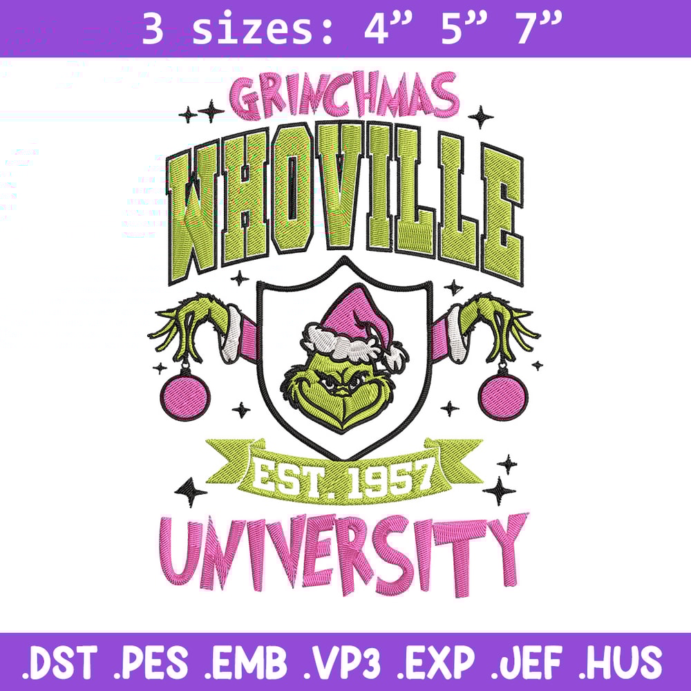 Grinchmas est 1957 Embroidery Design, Grinch Embroidery,Embroidery File,Chrismas Embroidery,Anime shirt,Digital download.jpg