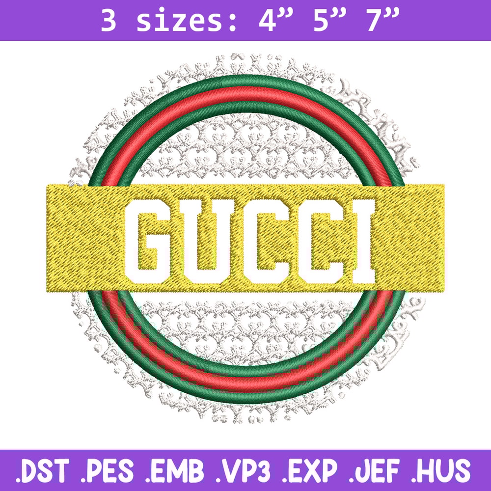 Gucci logo Embroidery Design, Gucci Embroidery, Brand Embroidery, Logo shirt, Embroidery File, Digital download.jpg