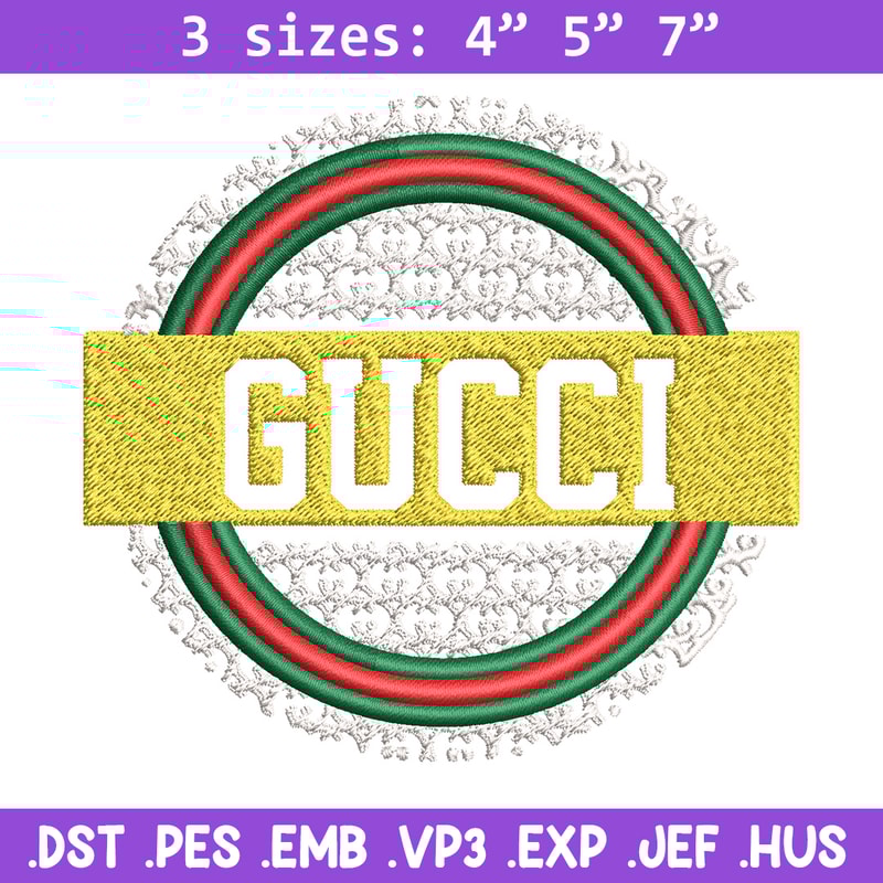 Gucci logo Embroidery Design, Gucci Embroidery, Brand Embroidery, Logo shirt, Embroidery File, Digital download.jpg