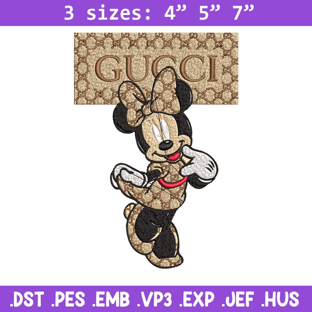 Gucci Minnie Embroidery design, Gucci Minnie Embroidery, Disney design, Embroidery File, cartoon shirt, Digital download.jpg