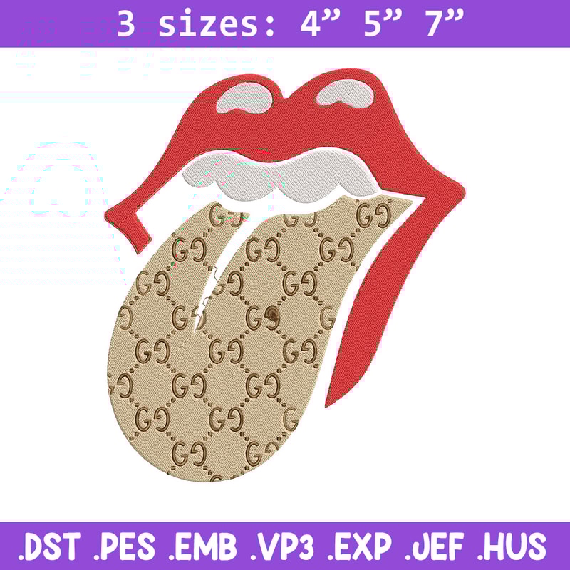Gucci mouth Embroidery Design, Logo Embroidery, Embroidery File, Gucci Embroidery, Anime shirt, Digital download.jpg