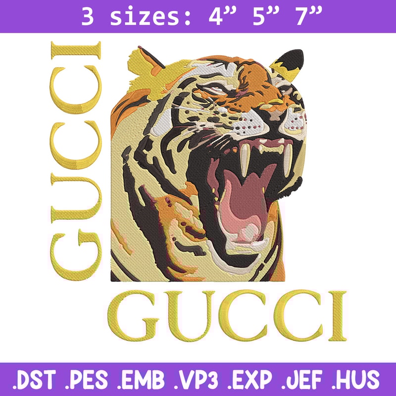 Gucci x Tiger Embroidery Design, Gucci Embroidery, Embroidery File, Anime Embroidery, Anime shirt, Digital download..jpg